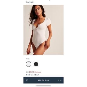 2 Abercrombie Henley Bodysuits